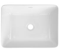 Deante Jasmin lavabo 40x30 cm rectangular sobre encimera blanco brillante CDJ_6U4S