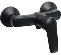 Batería de ducha de pared, modelo Nero, fabricada en latón, de un solo mando con mezclador, con cartucho cerámico de 35 mm, y con 7 años de garantía
