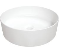 Deante Round lavabo 40x40 cm circular sobre encimera blanco brillante CGR_6U4S