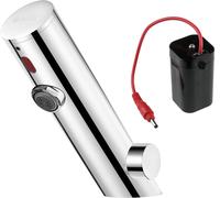 Grifo sin contacto para lavabo con control de temperatura - utiliza 4 pilas AA