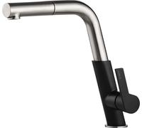 Deante Silia grifo de cocina de pie acero inoxidable-negro BQS_B730