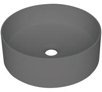 Deante Silia lavabo 36x36 cm circular sobre encimera antracita mate CQS_TU4S