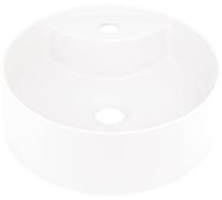 Deante Silia lavabo 36x36 cm circular sobre encimera blanco mate CQS_AU4B