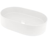 Deante Silia lavabo 55x35 cm oval sobre encimera blanco mate CQS_AU6S