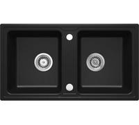 Deante Zorba fregadero de granito 78x43.5 cm negro ZQZ_N203
