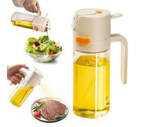DEARBAG Dispensador Aceite Spray 2 En 1 Pulverizador De Aceite Spray 530ml, Cristal, Dispensador De Aceite Y Pulverizador De Aceite, Para Barbacoa, Cocina, Parrilla, Ensaladas