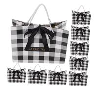 DEARMAMY 10piezas Bolsas De Obsequio Con Asas Para Fiestas Bolsas Con De Agua Buffalo Mediano Para De Cumpleaños Festivos