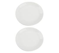 DEARMAMY 2 Piezas Plato de Condimentos de Cerámica Redondo Blanco para Casa | Uso Multiusos, Pieza de Repuesto Estable, para Caramelo y Aceite de Chile, Decoración Artesanal