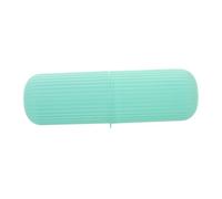 DEARMAMY Caja Organizadora Plástico Azul para Cepillos de Dientes de Viaje, Vaso para Cepillarse los Dientes Portátil y Duradero para Uso en Viajes