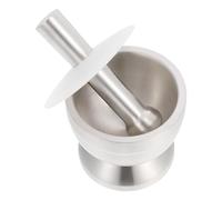 DEARMAMY Machacador de Ajo de Acero Inoxidable 304 Grande Diseño Ergonómico para Cocinar y Moler Especias Cocina