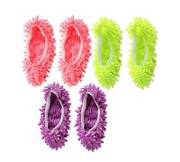 DEARMAMY Pantuflas de Fregona de Algodón para Limpieza del Hogar, 6 Piezas Multicolor, Diseño Ligero y Fácil de Limpiar, Ideales para Suelos Cerámicos y Vidrio
