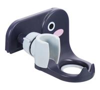 DEARMAMY Soporte para Cabezal de Ducha sin Taladro Adhesivo Fuerte, Base Abs Ajustable para Pared Lisa y Soporte para Botella de Champú en Baño