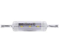 DEBFLEX 600354 - Bombilla LED de bajo consumo, bombilla con casquillo de llama, equivalente a bombilla halógena, luz LED SMD, 78 mm, 6500 K, 400 lm, color blanco