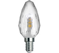 DEBFLEX Bombilla Led | Bombilla de bajo consumo | Bombilla con casquillo | Bombilla de llama | Equivalente bombilla Halógena | Bombilla C37 Cristal Smd Vidrio Transparente E14 3,5 W 4000 K 300 Lm