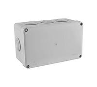 DEBFLEX - Caja de Derivación Estanca IP55 - Para Conexión Segura de Cables - Se Fija en la Pared en Superficie - Gris - 70 x 100 x 80 mm