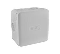 DEBFLEX - Caja de Derivación Estanca IP55 - Para Conexión Segura de Cables - Se Fija en la Pared en Superficie - Gris - 85 x 85 x 50 mm