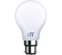 DEBFLEX, casquillo gordo con rosca, bombilla LED S19 A60, cristal claro, 6 W, B22, 4000 K, 600404, transparente, 6W-4000 Kelvin