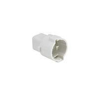 DEBFLEX - Casquillo para Renovación B22 - Comprobador de Instalación B22 - Asegura los Cables en Espera de Colocación de Luminaria - Plástico - Blanco