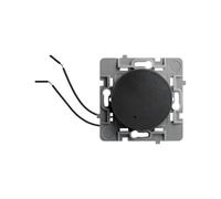 DEBFLEX - Casual Evo - Interruptor de Botón Pulsador - Interruptor de Pared con Indicador Luminoso para Control de Iluminación - Instalación Rápida - ABS - Negro - 48 x 48x 41mm
