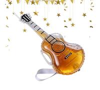 Decantador De Whisky - Divertida Botella Cervecera En Forma De Guitarra Con Pajita Y Correa - Dispensador Whisky Licor - Para Zumo, Padres, Cumpleaños, Boda, Inauguración