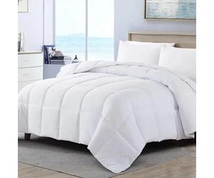 DECASATEXTIL - Edredón Relleno Nórdico - Edredón Microfibra 400Gr/m2 - Reversible- Suave, cómodo, Ligero y Transpirable - Blanco- Calidad Premium