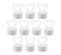 DECHOUS 10 Unidades Peso de Plástico para Globos Forma de Corazón,