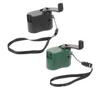 DECHOUS 2 Piezas Cargador de Batería con Manivela Portátil USB para Exteriores con Diseño Ligero y Suministro de Energía de Emergencia Adecuado para Senderismo y Camping