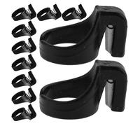 DECHOUS 20 Piezas Cortador de Hilo de Dedo, Negro, Anillo Cortador de Hilo de Costura de Plástico y Metal, Corte Preciso y Seguro, para Manualidades y Costura, para Aficionados