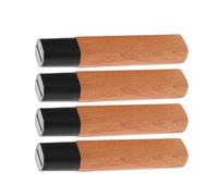 DECHOUS 4 Mangos de Cuchillo de Sashimi Japoneses de Madera para Reemplazo Diseño Ergonómico y Ajuste Seguro, Ideales para Cocinas Modernas y Chefs Profesionales