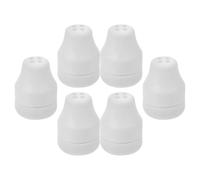DECHOUS 6 Piezas Tirador de Gotas para Cortinas, Perilla para Cordón de Persiana, Cilíndrico, Plástico, Blanco, Funcionamiento Suave, Agarre Cómodo, para Persianas de Ventana Interior