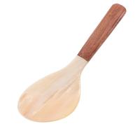DECHOUS Cuchara Multipropósito Diseño Elegante para Servir Arroz de Madera Pala Antiadherente Adecuado para Cocina y Servir Precisión