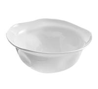 DECHOUS Cuenco de Cerámica Blanco para Fideos y Ensalada, Bol Redondo para Cocina Doméstica, Resistente y Seguro para Uso Diario en Casa