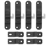 DECHOUS Limitador de Apertura para Ventanas de Aleación de Aluminio Negro Cierre de Seguridad Ajustable para Cocinas y Dormitorios 4 Piezas