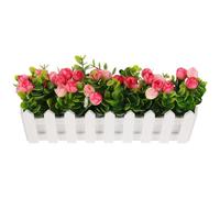 DECHOUS Maceta Decorativa con Capullos de Flores Artificiales Realistas