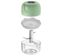 DECHOUS Picadora de Ajo Eléctrica Compacta de 100ml Cuerpo de Acero Inoxidable y Abs, Multiuso para Picar y Triturar Ingredientes en Cocina Pequeña