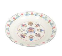 DECHOUS Plato de Comida Vintage Esmaltado de 30cm para Frutas y Snacks | Acabado Decorativo Borde Liso, Diseño Creativo y Color Brillante, Adecuado para Oficina y Comedor Exterior