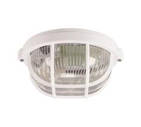 Deckenleuchte Exterior Marítimo E27 IP65 Ø 18CM Redondo Blanco Techo Jardín