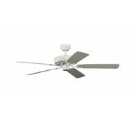 Deckenventilador Pepeo Potkuri Blanco Rattan 5 Aspas Modo Invierno 132 cm