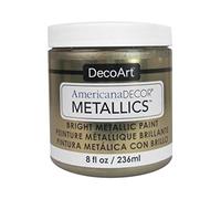 Deco Art Americana Decor Metallic Jar of Paint, acrílico, Color champán y Dorado., 7 x 7 x 8 cm