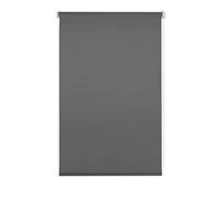 Deco Company Estor Enrollable con Pinza, Opaco, Deja Pasar la luz, Protección contra el deslumbramiento, Sujeción a la Ventana sin taladrar, Poliéster, Antracita, 90x150 cm