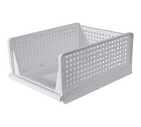 DECODEKO-2/4 Piezas de Organizador Armario Cajas de Almacenamiento Plegable y Apilable Cajones Organizadores Extraíbles de Plastico y Separadores para Ropa Cocina Dormitorio Baño
