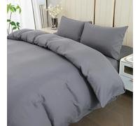 DECODEKO-Juego Funda Nórdica 3/4 Piezas para Cama 90 105 135 150 180 - Funda Nordica , 2 Fundas Almohada 50x75cm, Estampado Geométrico Gris, Microfibra Suave Transpirable