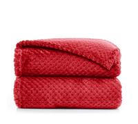 DecoKing Henry Manta de Microfibra 150x200 cm Mantas Polar Extra Suave y Blanda Muy Cómoda Caliente y Ligera Rojo