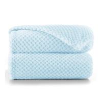 DecoKing Henry Manta de Microfibra 170x210 cm Mantas Polar Extra Suave y Blanda Muy Cómoda Caliente y Ligera Azul Claro