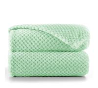 DecoKing Henry Manta de Microfibra 170x210 cm Mantas Polar Extra Suave y Blanda Muy Cómoda Caliente y Ligera Menta