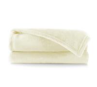 DecoKing Manta Polar de Microfibra 150x200 cm Extra Suave y cálida Monocolor Mic Crema