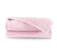 DecoKing Manta Polar de Microfibra 150x200 cm Extra Suave y cálida Monocolor Mic Rosa Polvo