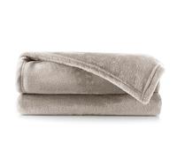 DecoKing Manta Polar de Microfibra 160x210 cm Extra Suave y cálida Monocolor Mic Capuchino