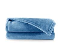 DecoKing Manta Polar de Microfibra 160x210 cm Extra Suave y cálida Monocolor Mic Indigo