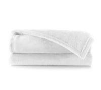 DecoKing Manta Polar de Microfibra 70x150 cm Extra Suave y cálida Monocolor Mic Blanco